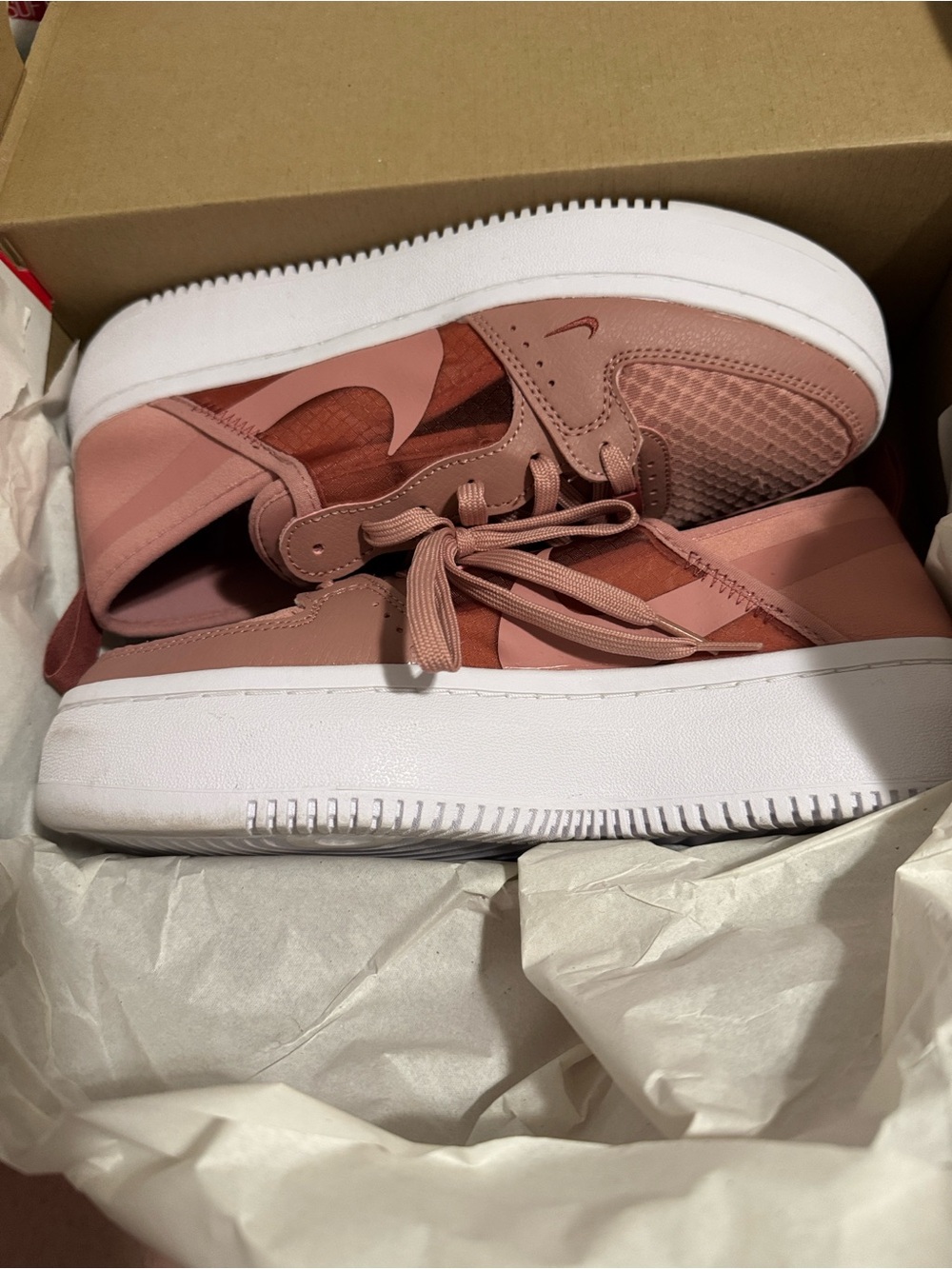 Nike Women’s Platform Sneaker in Dusty Pink